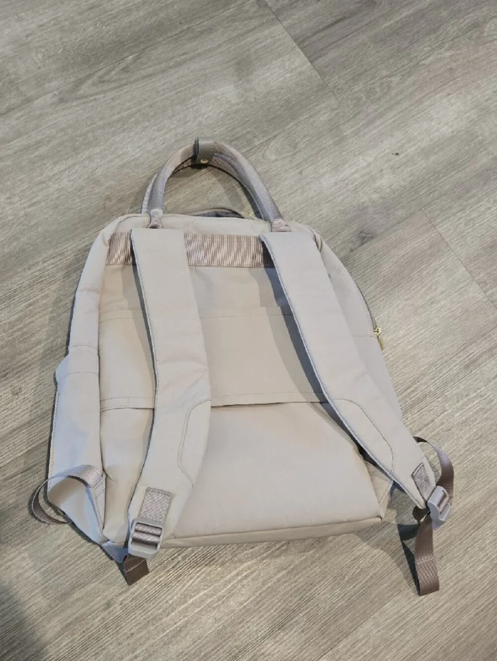 Neutral Beige Women’s Backpack Tote - Versatile Everyday Bag